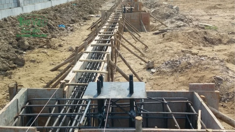 Lưu ý khi thi công giằng móng