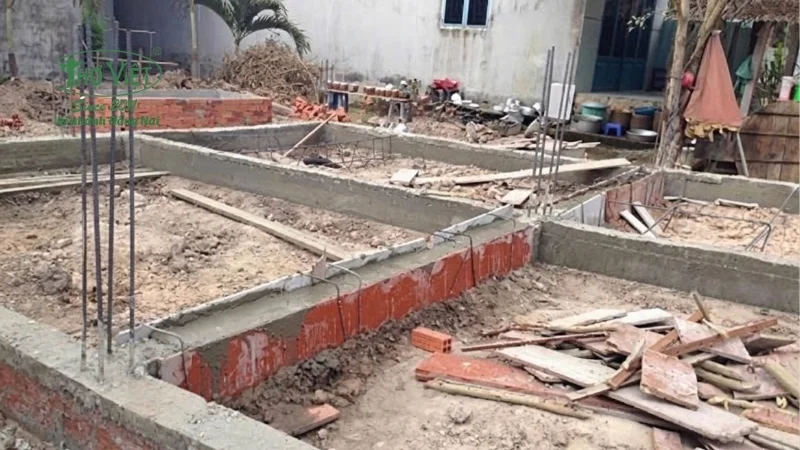 Lưu ý khi thi công đà kiềng để an toàn