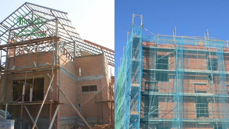 Lưu ý khi thi công giàn giáo ngoài