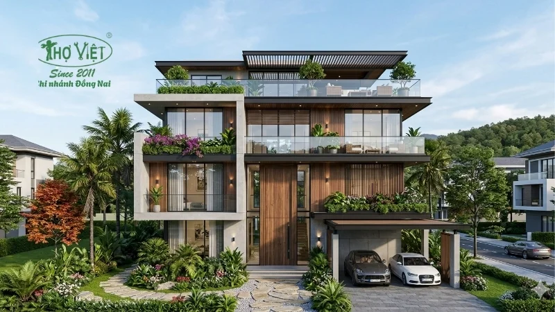 25+ mẫu biệt thự 4 tầng chuẩn kiến trúc Châu Âu 6 mẫu biệt thự 4 tầng đa dạng phong cách