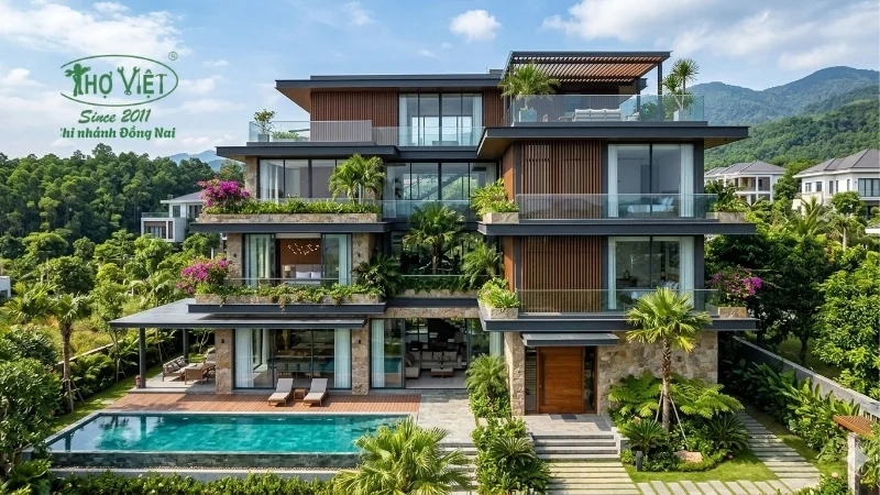 25+ mẫu biệt thự 4 tầng chuẩn kiến trúc Châu Âu 5 mẫu biệt thự 4 tầng đa dạng phong cách
