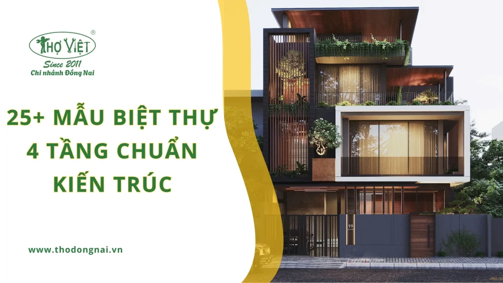 25+ mẫu biệt thự 4 tầng chuẩn kiến trúc Châu Âu 1 25+ mẫu biệt thự 4 tầng chuẩn kiến trúc