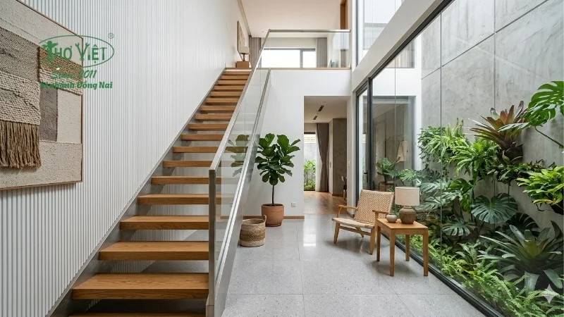 mẫu cầu thang đẹp nhà ống được ưa chuộng