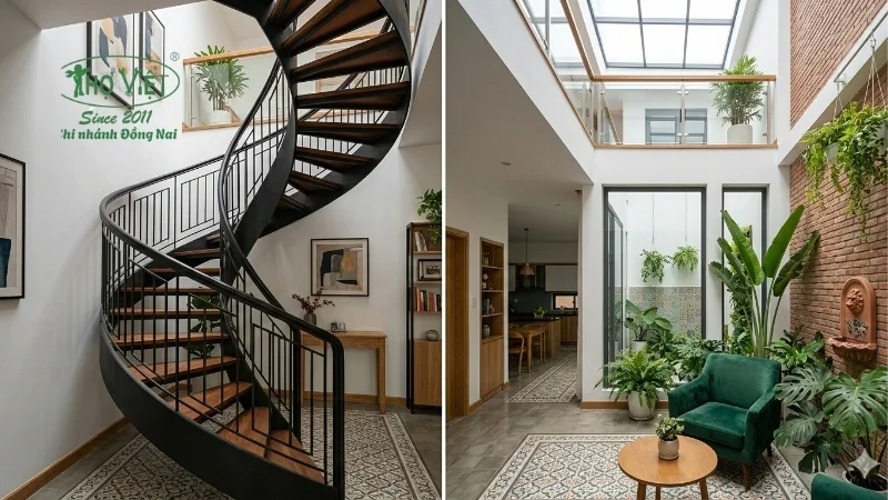 mẫu cầu thang đẹp nhà ống được ưa chuộng