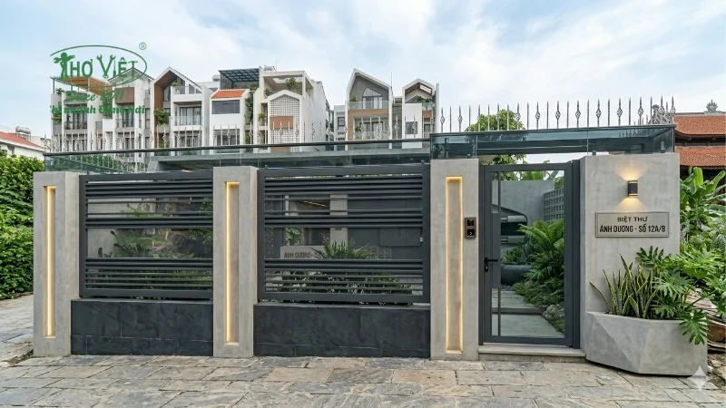 mẫu hàng rào đẹp đa dạng phong cách