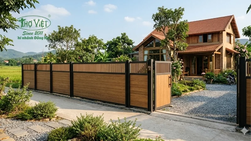 mẫu hàng rào đẹp đa dạng phong cách