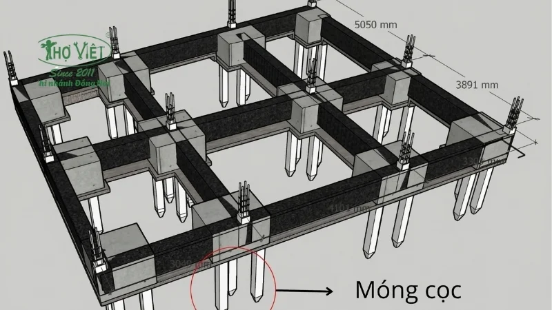 mẫu mặt bằng móng cọc