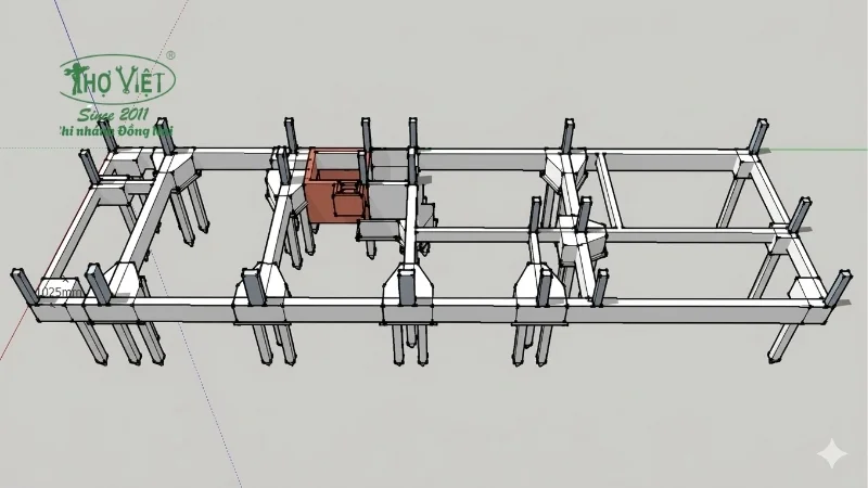 mẫu mặt bằng móng cọc