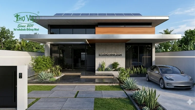 mẫu mặt tiền nhà cấp 4 thiết kế tinh tế