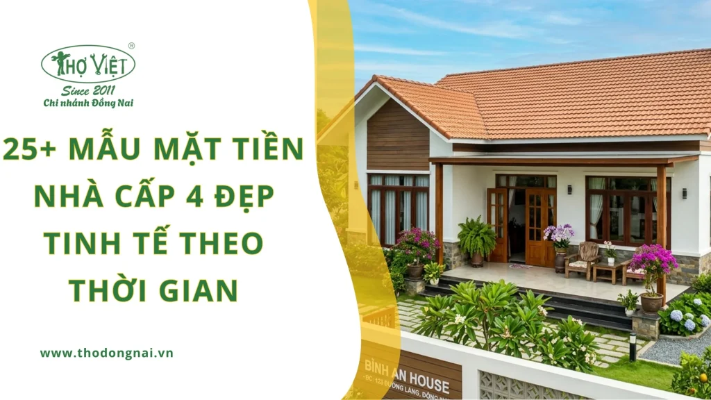 Mẫu mặt tiền nhà cấp 4 đẹp