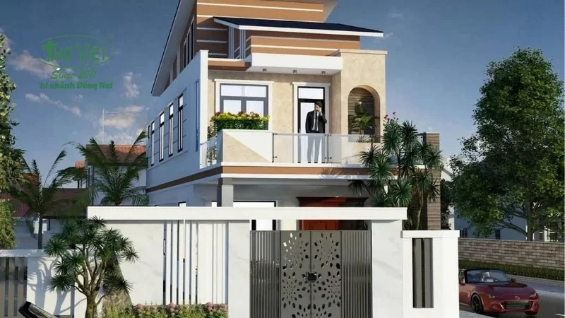 mẫu nhà 1 trệt 1 lầu đẹp, đầy đủ tiện nghi