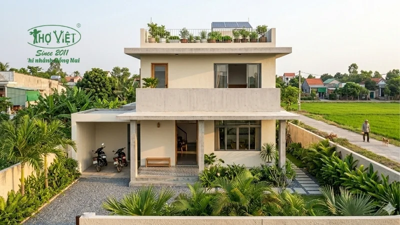 mẫu nhà 2 tầng nông thôn 500 triệu