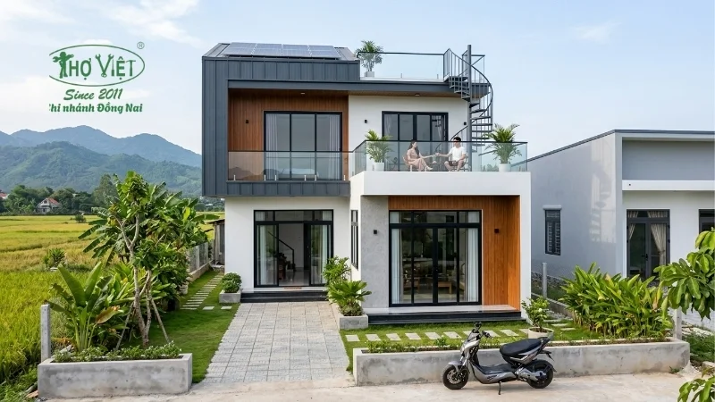 mẫu nhà 2 tầng nông thôn 500 triệu