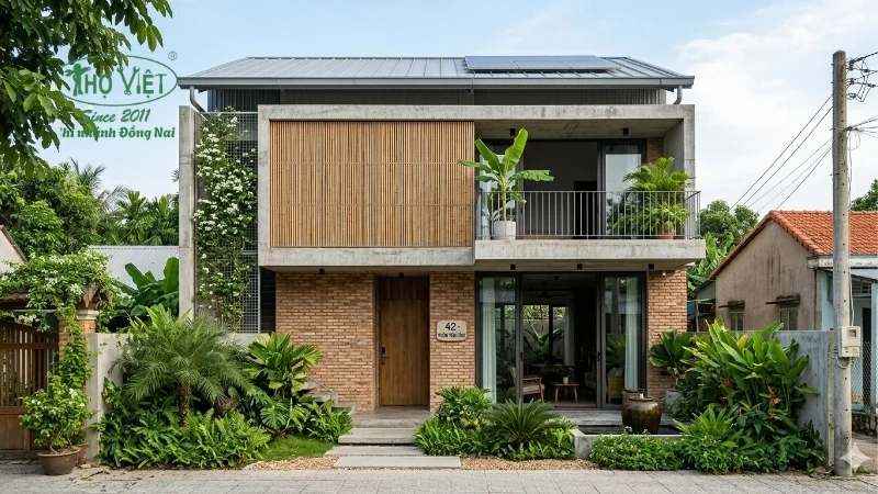 mẫu nhà 2 tầng nông thôn 500 triệu