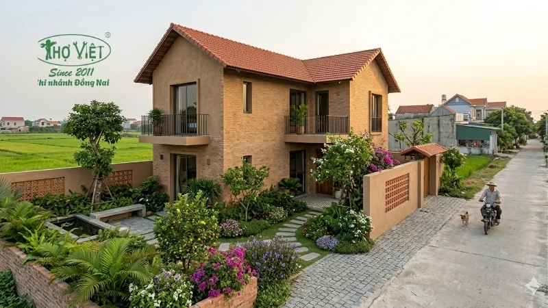 mẫu nhà 2 tầng nông thôn 500 triệu