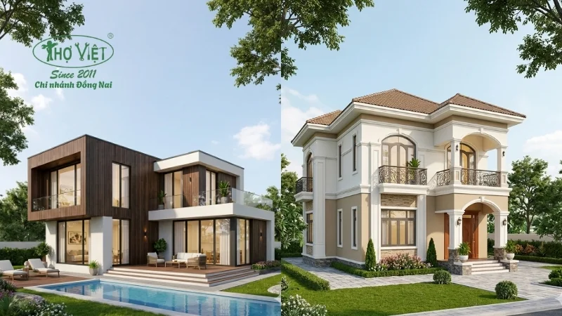 mẫu nhà 2 tầng đẹp