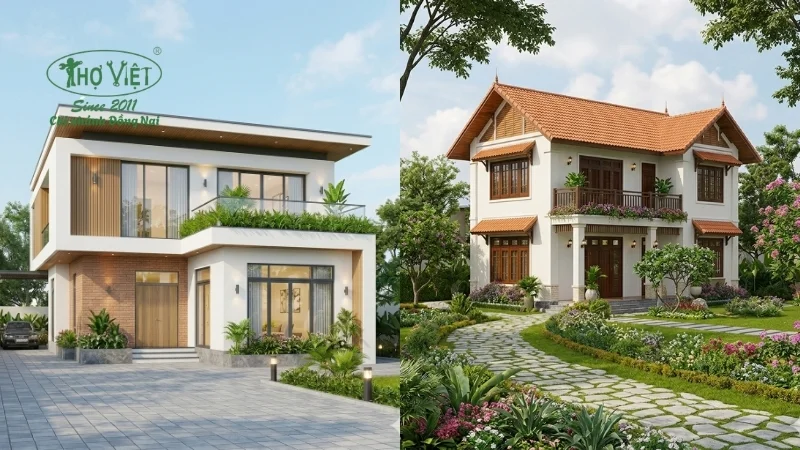 mẫu nhà 2 tầng đẹp
