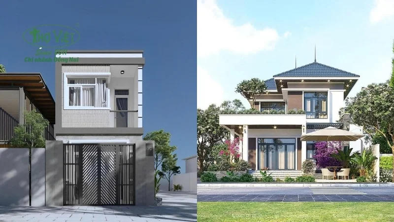 mẫu nhà 2 tầng đẹp