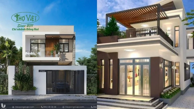 mẫu nhà 2 tầng đẹp