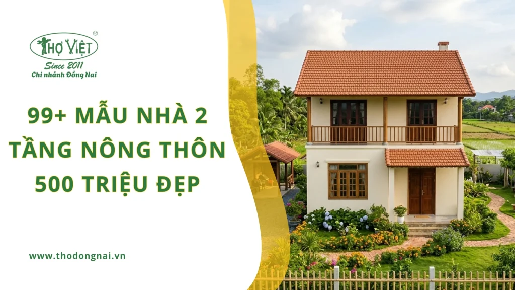 99+ mẫu nhà 2 tầng nông thôn 500 triệu đẹp