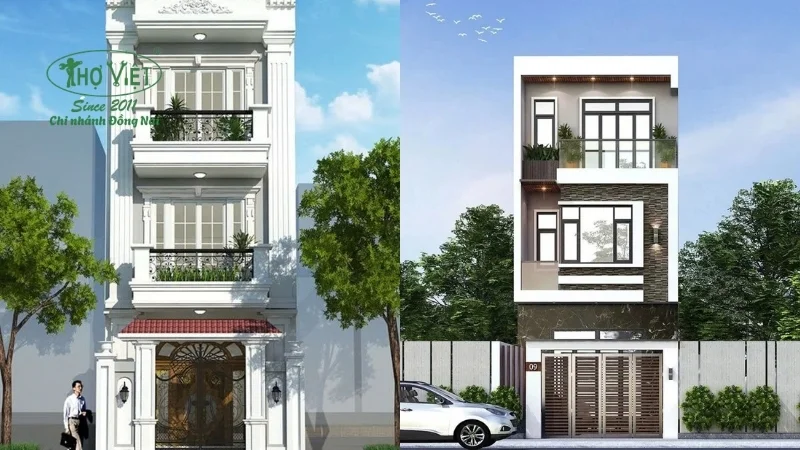 Mẫu nhà 3 tấm đẹp dành cho năm