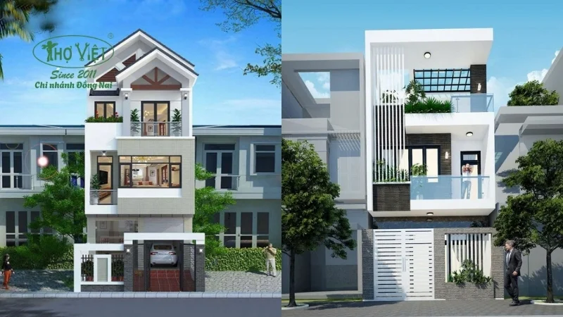 Mẫu nhà 3 tấm đẹp dành cho năm