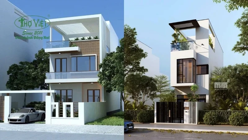 Mẫu nhà 3 tấm đẹp dành cho năm