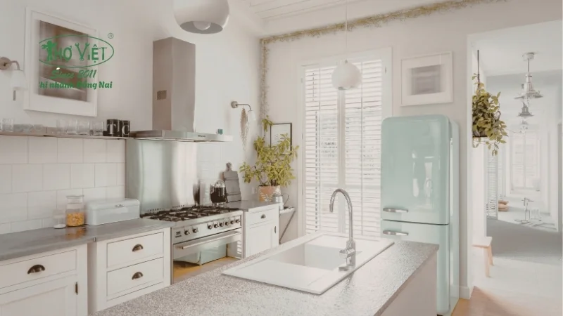 nhà bếp đẹp và ấm cúng