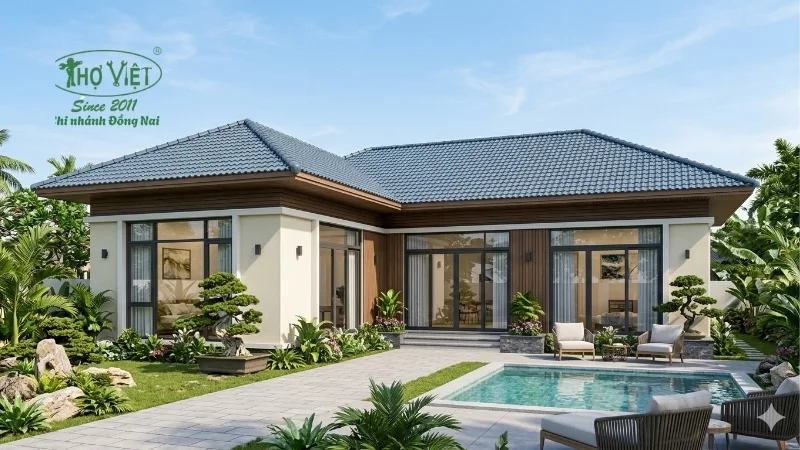 mẫu nhà cấp 4 đẹp tiện nghi