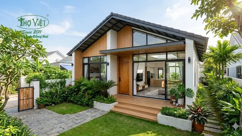 mẫu nhà cấp 4 đẹp 5x20 theo thời gian