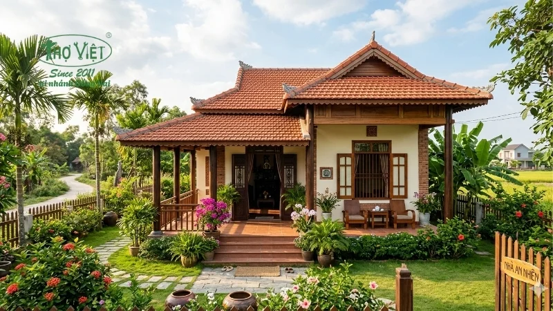 mẫu nhà cấp 4 đẹp tiện nghi