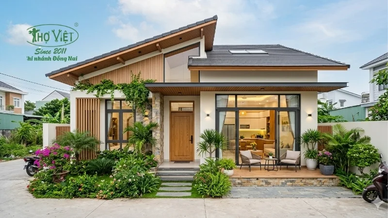 mẫu nhà cấp 4 đẹp 5x20 theo thời gian