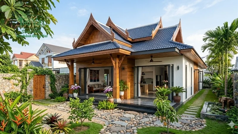 mẫu nhà cấp 4 đẹp 5x20 theo thời gian