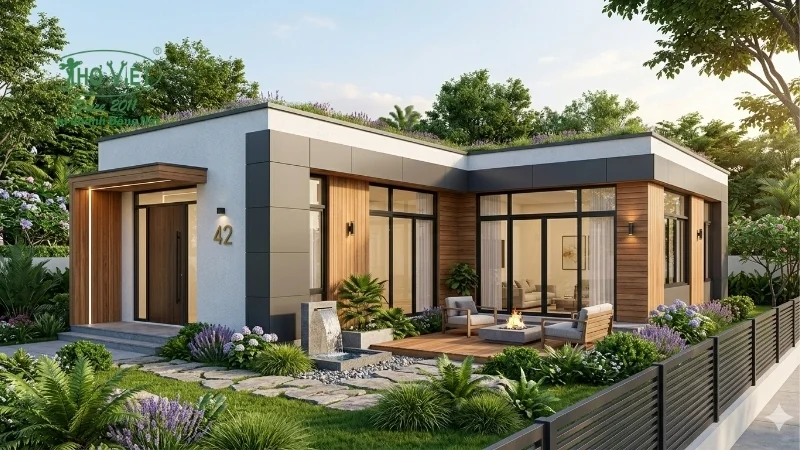 mẫu nhà cấp 4 4 phòng ngủ 120m2