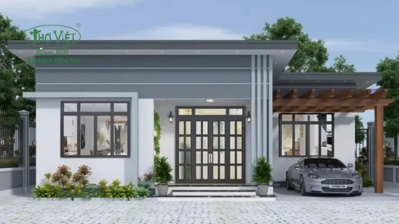 mẫu nhà cấp 4 đẹp tiện nghi