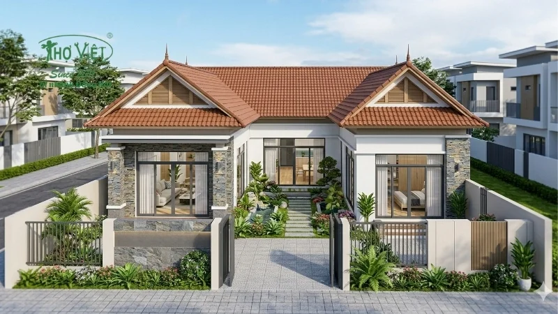 mẫu nhà cấp 4 đẹp 5x20 theo thời gian