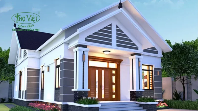 Mẫu nhà cấp 4 70m2 thịnh hành