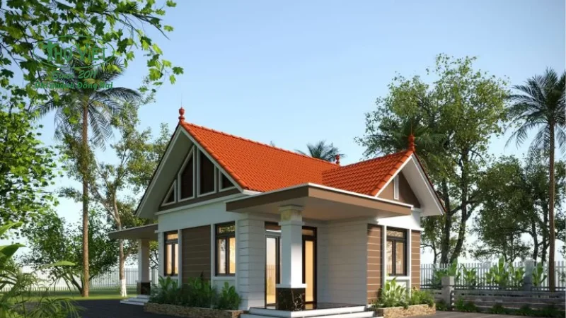 Mẫu nhà cấp 4 70m2 thịnh hành