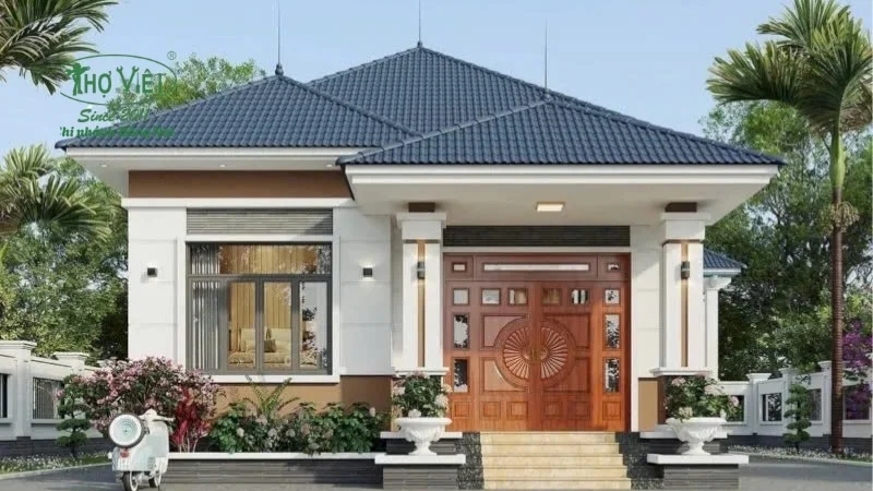 mẫu nhà cấp 4 đẹp tiện nghi