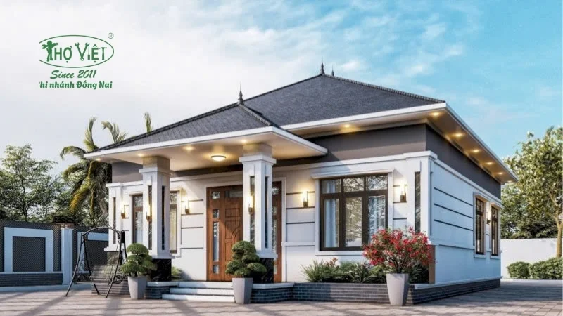 mẫu nhà cấp 4 đẹp tiện nghi