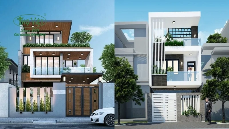 mẫu nhà cấp 4 nhà lầu đẹp ưa chuộng