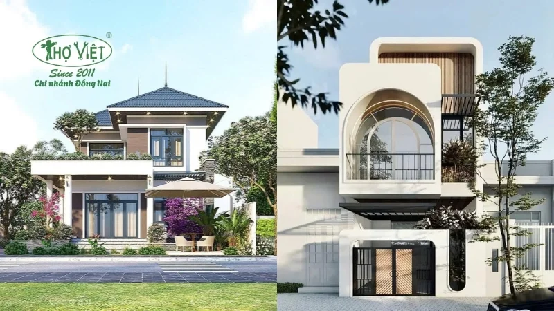 mẫu nhà cấp 4 nhà lầu đẹp ưa chuộng