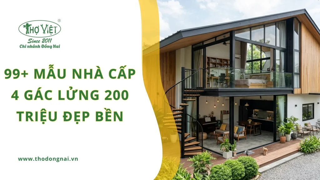 99+ mẫu nhà cấp 4 gác lửng 200 triệu đẹp bền