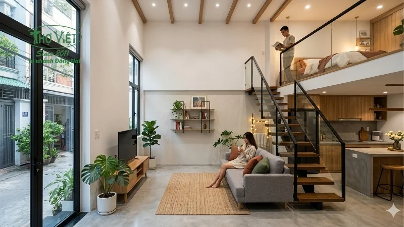 99+ mẫu nhà gác lửng đẹp nhỏ gọn tiện nghi 14 mẫu nhà gác lửng đẹp thoáng mát