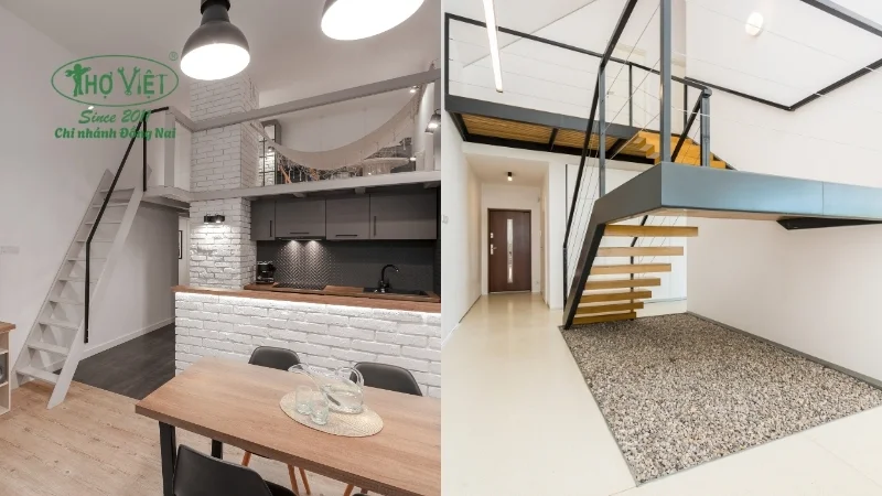 mẫu nhà gác suốt đẹp, hiện đại