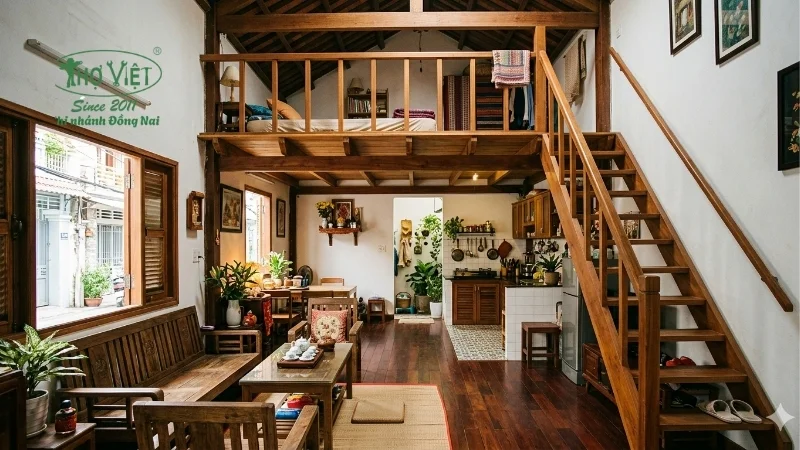 mẫu nhà gác suốt đẹp, hiện đại