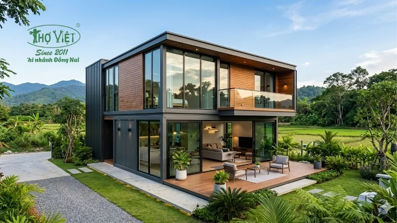 mẫu nhà lắp ghép đẹp chắc chắn, bền bỉ
