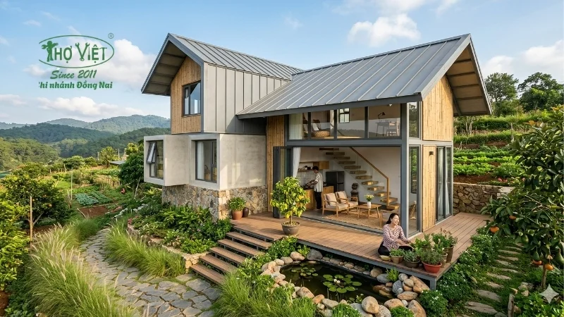 mẫu nhà lắp ghép đẹp chắc chắn, bền bỉ