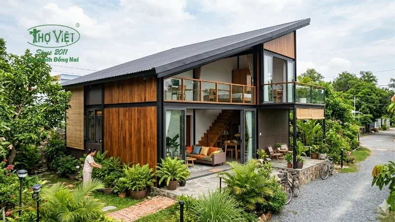 mẫu nhà lắp ghép đẹp chắc chắn, bền bỉ