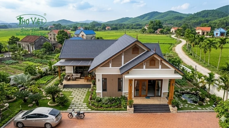 mẫu nhà cấp 4 mái thái 8x12m